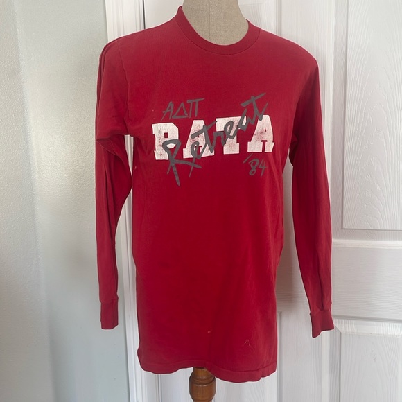 Vintage 1984 Alpha Delta Pi sorority T shirt single stitch long sleeve cotton M - Picture 2 of 7
